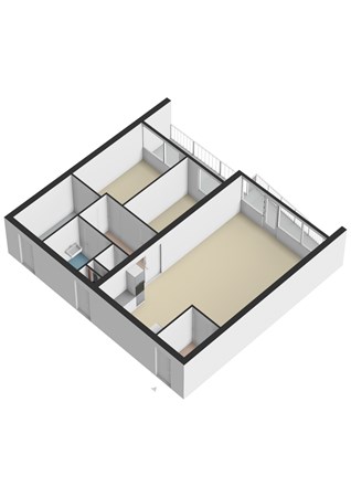 Plattegrond - De Heugden 53, 6411 DM Heerlen - De Heugden 53 Heerlen - Appartement 3D.jpg